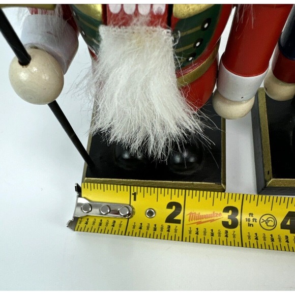 Lot Of 4 Merry Brite Nutcracker Wooden Figurines 6" Inches Tall - Picture 3 of 16